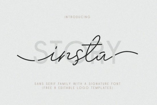 Insta Story Duo Font